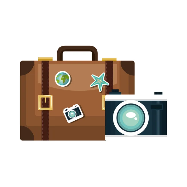 Αξεσουάρ βαλίτσα ταξιδίου — Διανυσματικό Αρχείο
