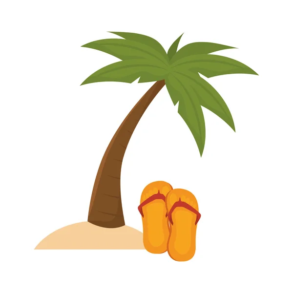 Palmier d'été — Image vectorielle