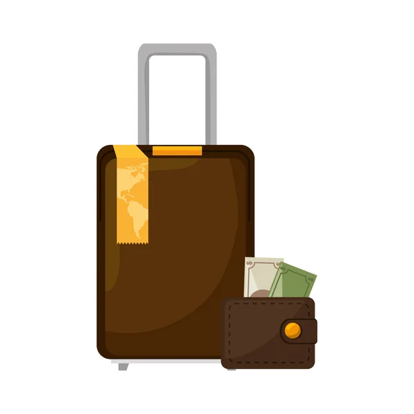 Travel suitcase accessory — Stock Vector