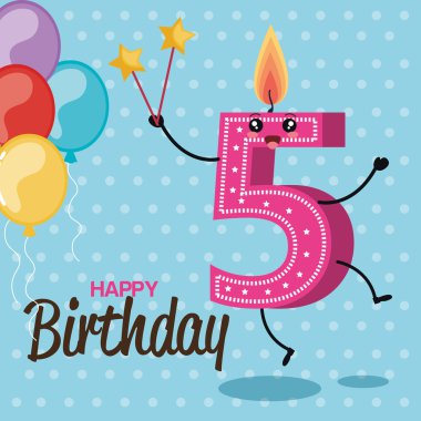 iyi ki doğdun sevimli sayılar mumlar