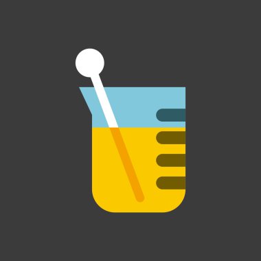 tüp test laboratuvarı çizgi simgeler