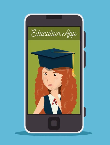 Education app design — Stock Vector