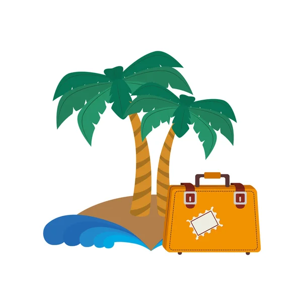 Letní palma — Stockový vektor