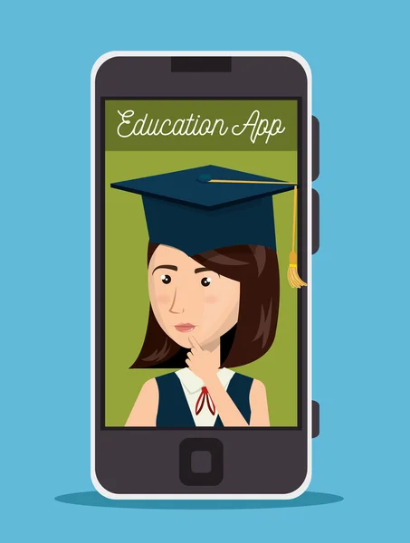Education app design — Stock Vector