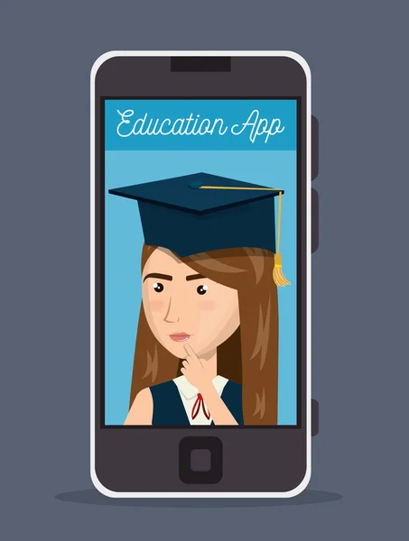 Education app design — Stock Vector