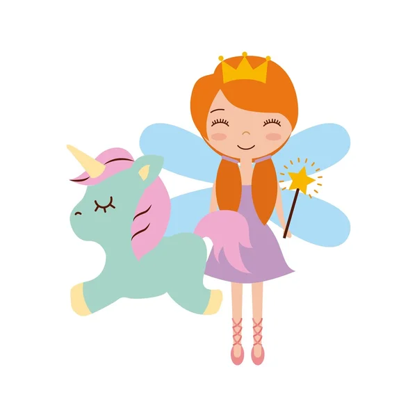 Süße kleine Märchenfigur — Stockvektor