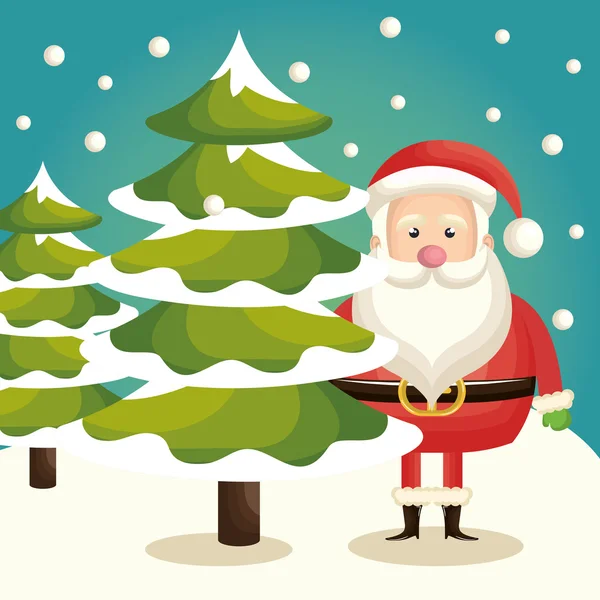 Санта-Клаус рождественский персонаж — стоковый вектор