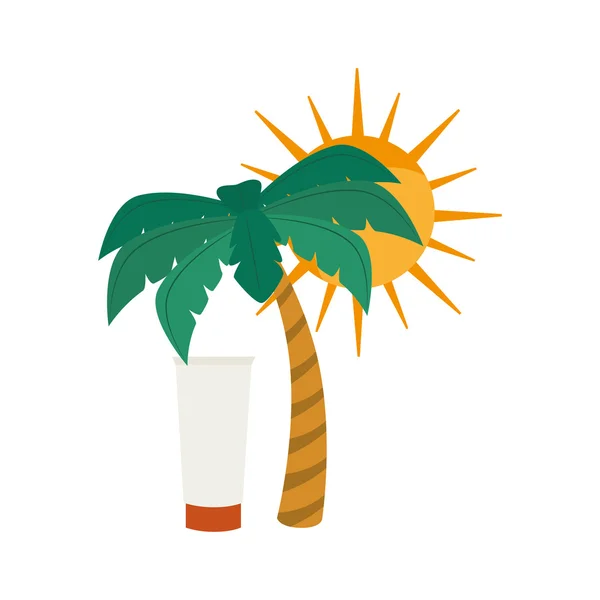 Летняя пальма — стоковый вектор