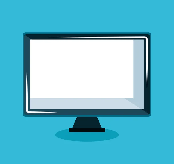 Monitor computer display icon — Stock Vector