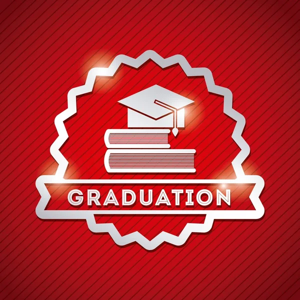 Félicitations diplôme carte de célébration — Image vectorielle