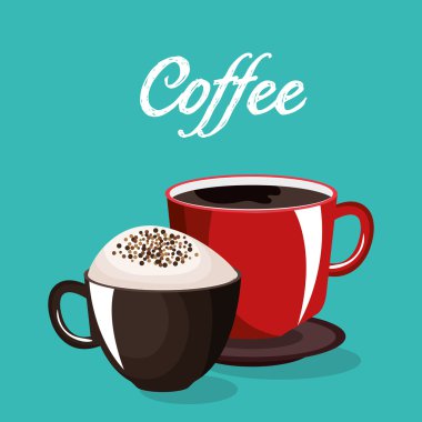 lezzetli kahve fincan izole simgesi