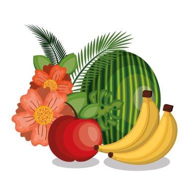 tropikal meyve taze afiş