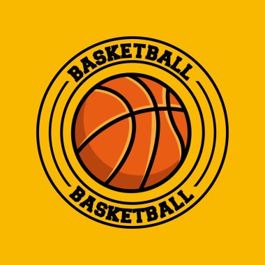basketball league emblem classic clipart