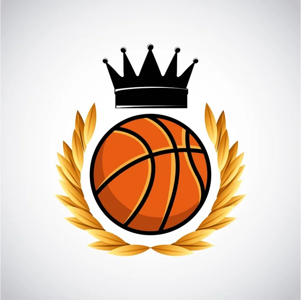 Liga de basquete emblema clássico — Vetor de Stock