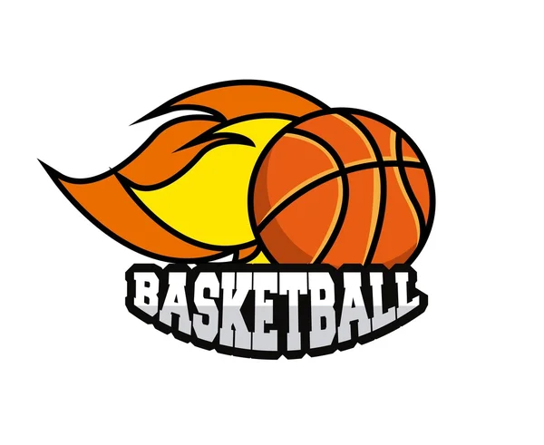 Эмблема баскетбольной лиги — стоковый вектор