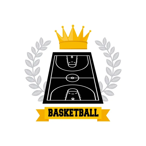 Liga de basquete emblema clássico —  Vetores de Stock