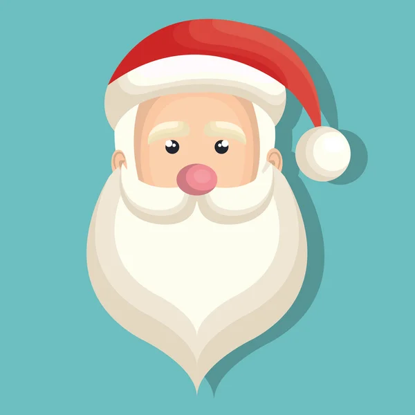 Santa Claus carácter de Navidad — Vector de stock