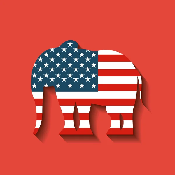 Republikanska parti djur — Stock vektor