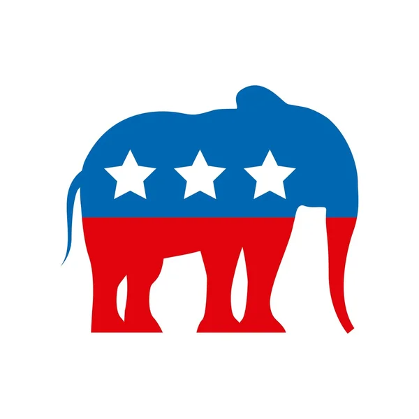 Partido político republicano animal — Archivo Imágenes Vectoriales