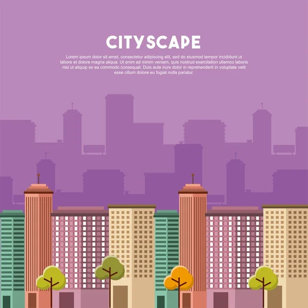 Bina cityscape manzarası simgesi