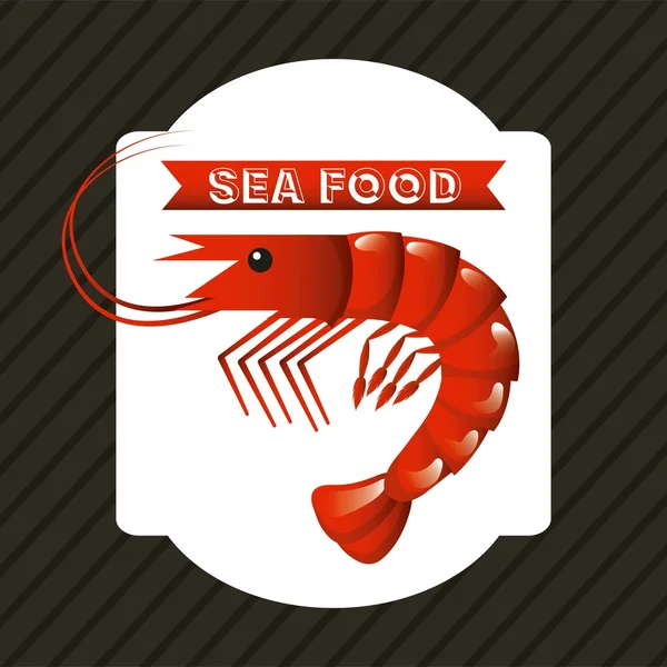 Delicious seafood lobster animal — Stock Vector