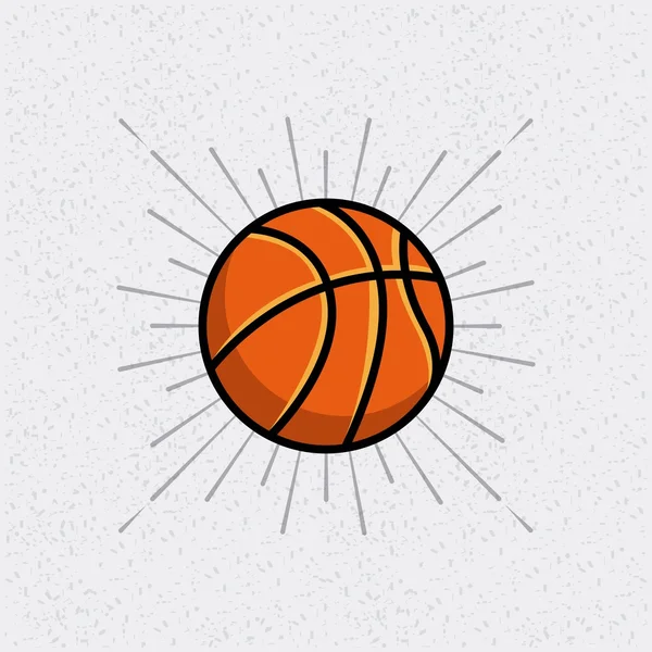 Clásico emblema de la liga de baloncesto — Vector de stock