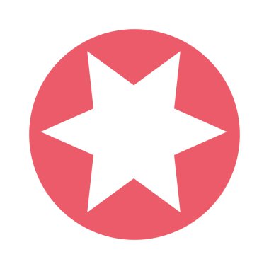 yıldız sembolü izole simgesi