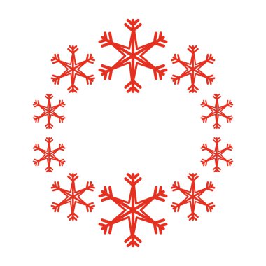 kar tanesi dekoratif izole simgesi