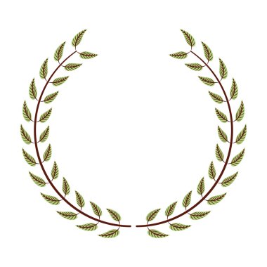 bitki dekorasyon izole simgesi yapraklar