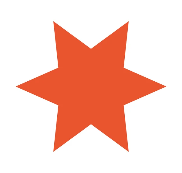 Símbolo de estrella icono aislado — Vector de stock