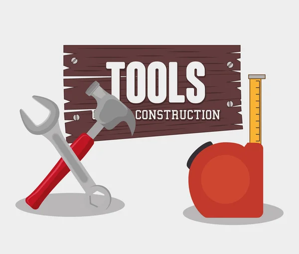 Diseño de herramientas de construcción — Archivo Imágenes Vectoriales