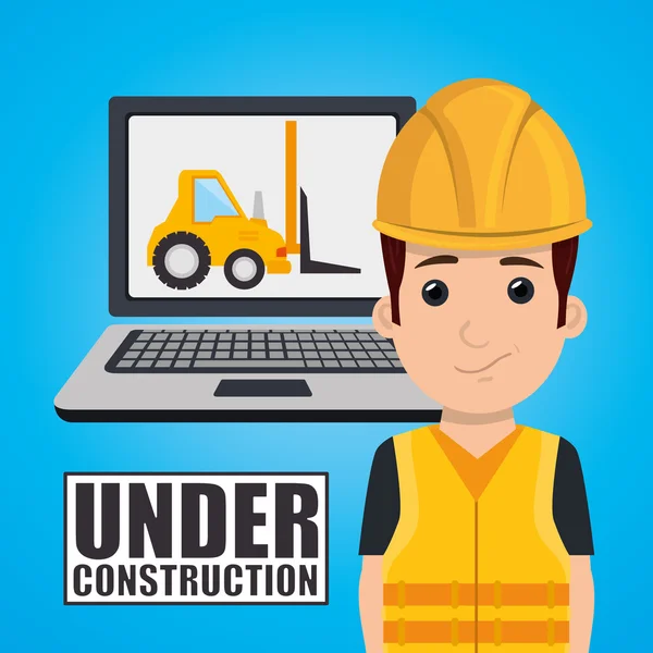 Website under construction design — Stock Vector