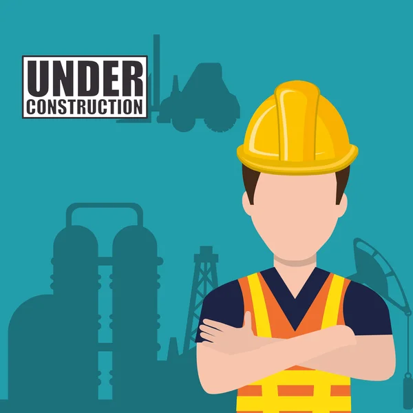 En construcción diseño — Vector de stock