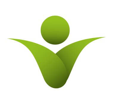 insan siluet ekoloji sembolü