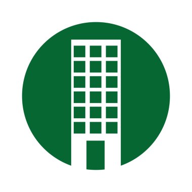 Eko inşaat izole simgesi