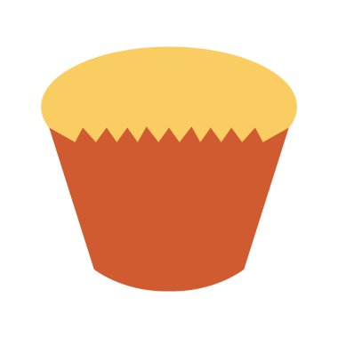 Lezzetli kek tatlı izole edilmiş ikon