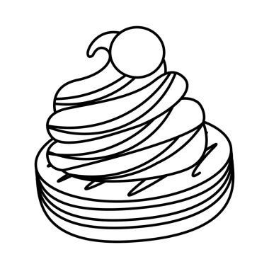 kurabiye ve krema tatlı simgesi