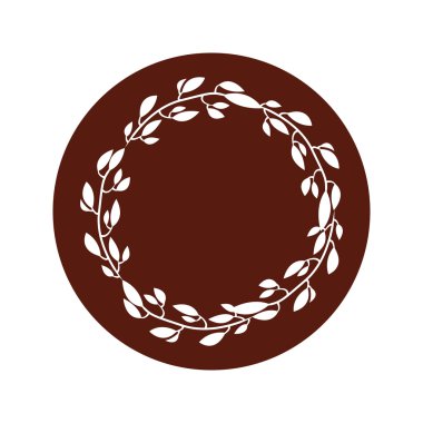 bitki dekorasyon izole simgesi yapraklar