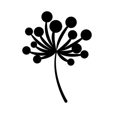 çiçek bitki dekorasyon izole simgesi