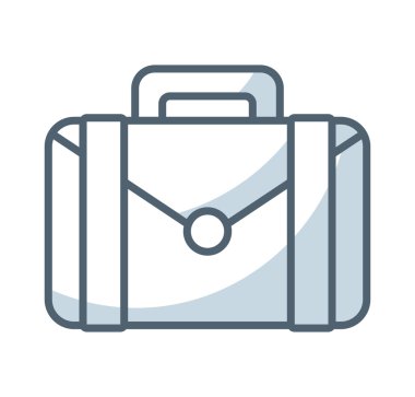 Portföy düz satırı simgesi