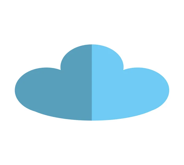 Cloud ecology isolated icon — Stock Vector