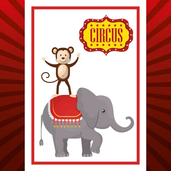 Circus show design — Stock Vector