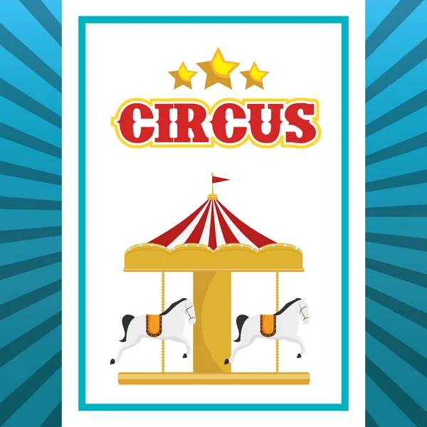 Circo espectáculo diseño — Vector de stock