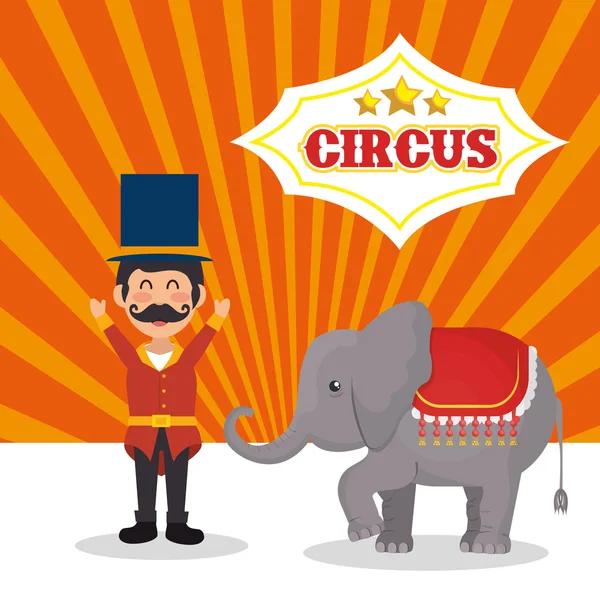 Circus Toon ontwerp — Stockvector