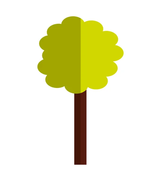 Ökologisches Symbol für Baumpflanzen — Stockvektor