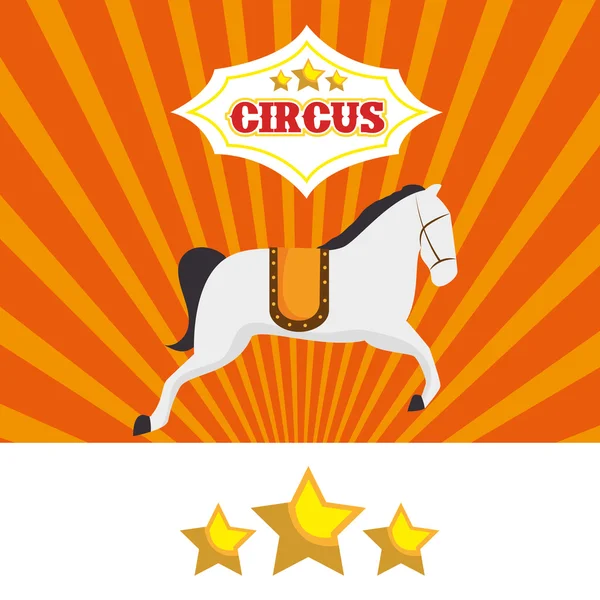 Circo espectáculo diseño — Vector de stock