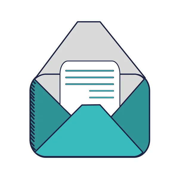Envelope design de correio —  Vetores de Stock