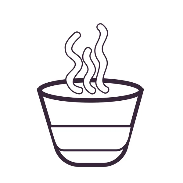 Taza de café caliente — Vector de stock