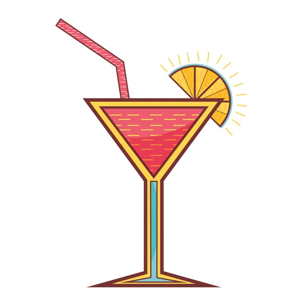 Kokteyl içki tasarım — Stok Vektör