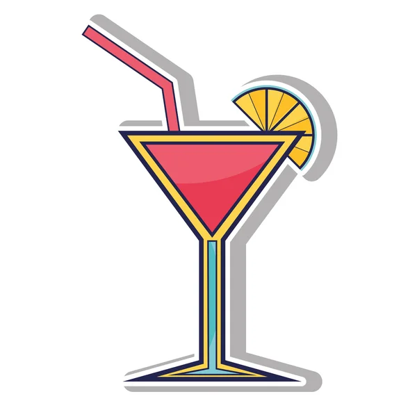 Kokteyl içki tasarım — Stok Vektör